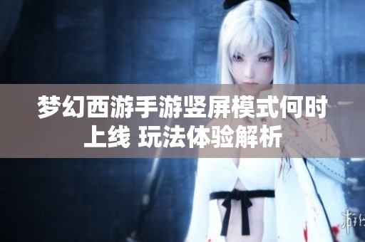 梦幻西游手游竖屏模式何时上线 玩法体验解析