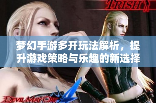 梦幻手游多开玩法解析，提升游戏策略与乐趣的新选择
