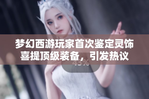 梦幻西游玩家首次鉴定灵饰喜提顶级装备，引发热议