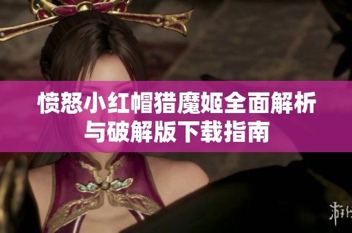 愤怒小红帽猎魔姬全面解析与破解版下载指南