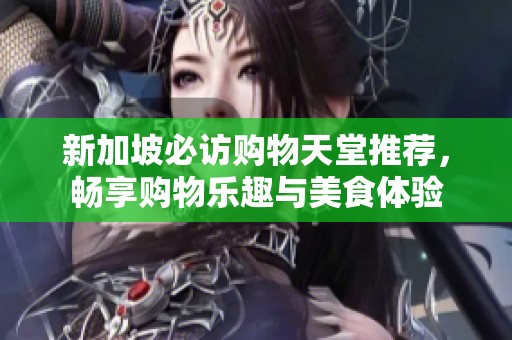 新加坡必访购物天堂推荐，畅享购物乐趣与美食体验