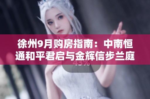 徐州9月购房指南：中南恒通和平君启与金辉信步兰庭深度分析