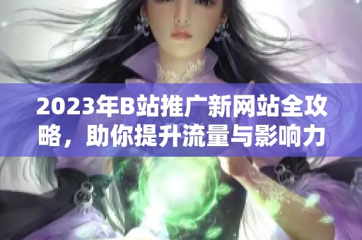 2023年B站推广新网站全攻略，助你提升流量与影响力