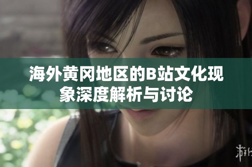 海外黄冈地区的B站文化现象深度解析与讨论