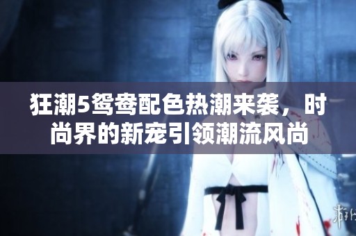 狂潮5鸳鸯配色热潮来袭，时尚界的新宠引领潮流风尚