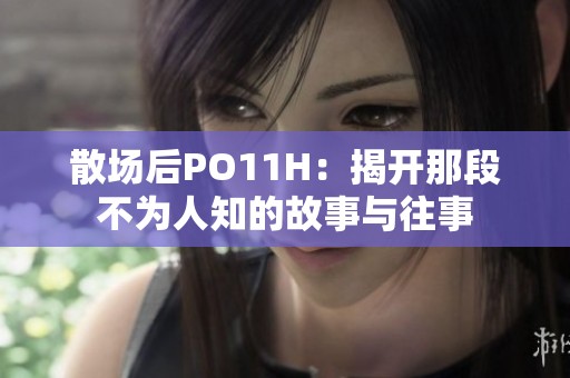 散场后PO11H：揭开那段不为人知的故事与往事