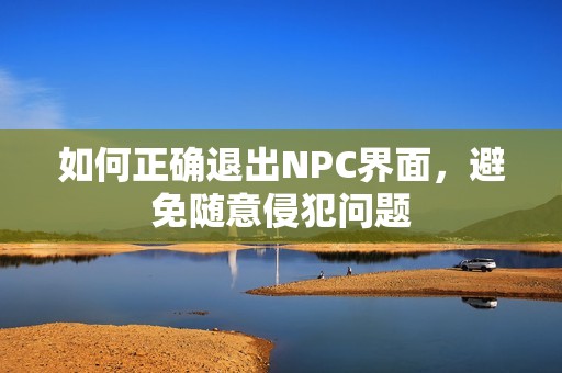 如何正确退出NPC界面，避免随意侵犯问题