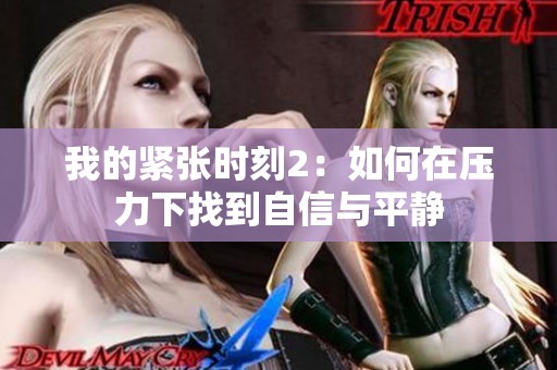 我的紧张时刻2：如何在压力下找到自信与平静
