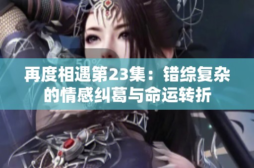 再度相遇第23集：错综复杂的情感纠葛与命运转折
