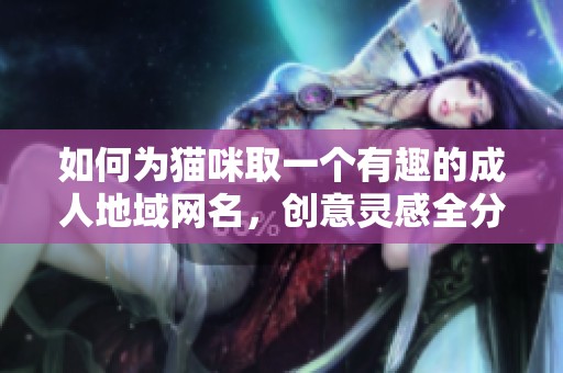 如何为猫咪取一个有趣的成人地域网名，创意灵感全分享