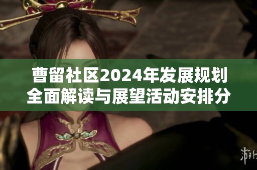 曹留社区2024年发展规划全面解读与展望活动安排分析