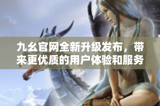 九幺官网全新升级发布，带来更优质的用户体验和服务