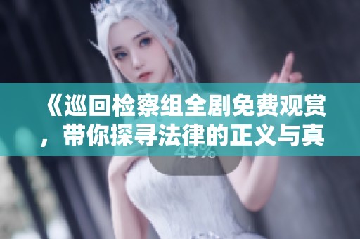 《巡回检察组全剧免费观赏，带你探寻法律的正义与真相》