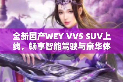 全新国产WEY VV5 SUV上线，畅享智能驾驶与豪华体验