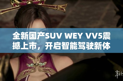 全新国产SUV WEY VV5震撼上市，开启智能驾驶新体验
