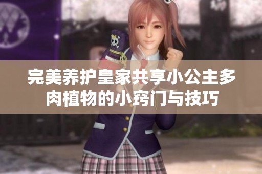 完美养护皇家共享小公主多肉植物的小窍门与技巧