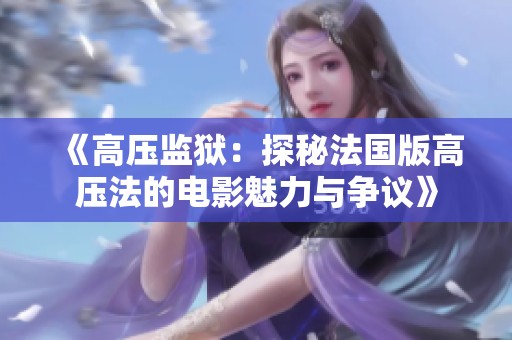 《高压监狱：探秘法国版高压法的电影魅力与争议》