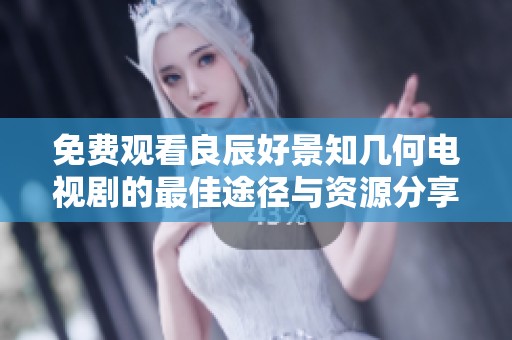 免费观看良辰好景知几何电视剧的最佳途径与资源分享