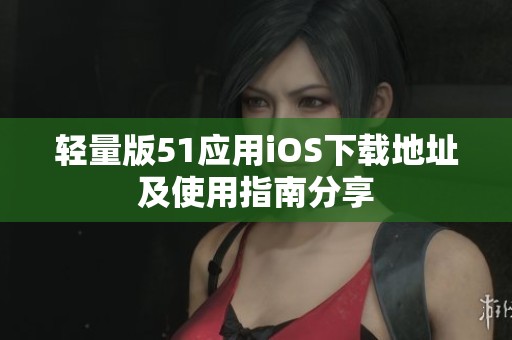 轻量版51应用iOS下载地址及使用指南分享