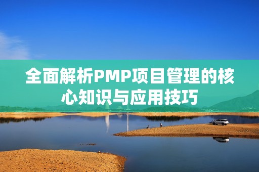 全面解析PMP项目管理的核心知识与应用技巧