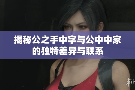揭秘公之手中字与公中中家的独特差异与联系