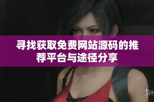 寻找获取免费网站源码的推荐平台与途径分享