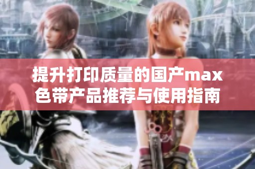提升打印质量的国产max色带产品推荐与使用指南