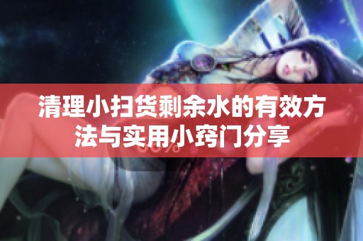清理小扫货剩余水的有效方法与实用小窍门分享