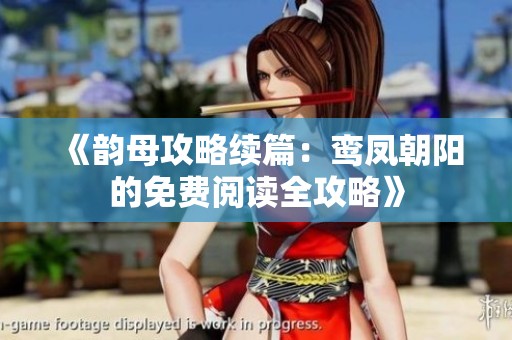 《韵母攻略续篇：鸾凤朝阳的免费阅读全攻略》