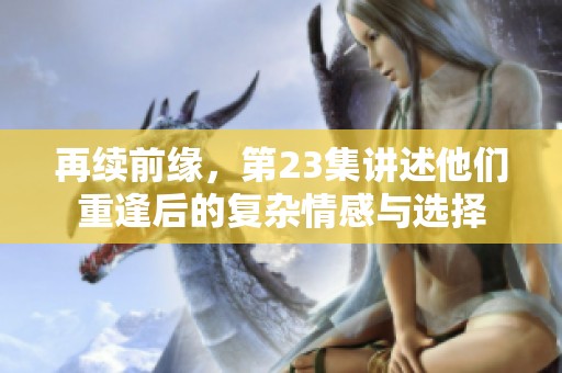 再续前缘，第23集讲述他们重逢后的复杂情感与选择