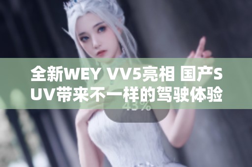 全新WEY VV5亮相 国产SUV带来不一样的驾驶体验