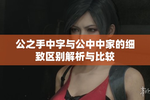公之手中字与公中中家的细致区别解析与比较