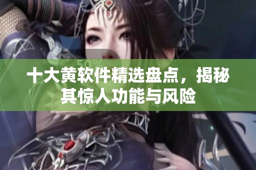 十大黄软件精选盘点，揭秘其惊人功能与风险