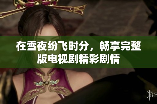 在雪夜纷飞时分，畅享完整版电视剧精彩剧情