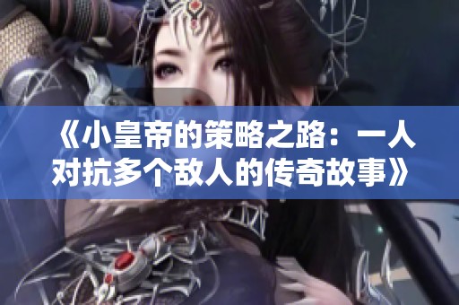 《小皇帝的策略之路：一人对抗多个敌人的传奇故事》