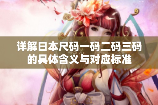 详解日本尺码一码二码三码的具体含义与对应标准