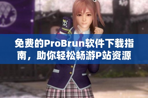 免费的ProBrun软件下载指南，助你轻松畅游P站资源