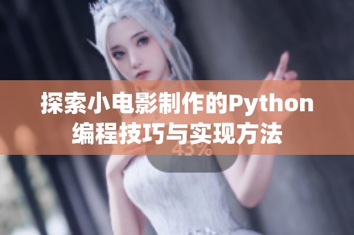 探索小电影制作的Python编程技巧与实现方法