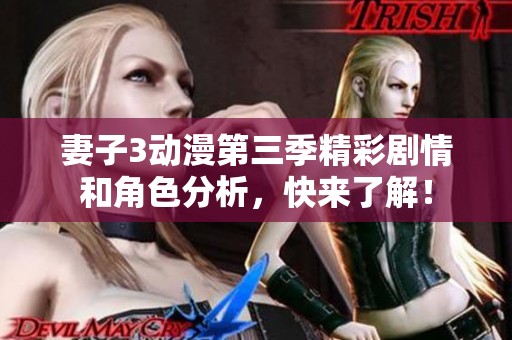 妻子3动漫第三季精彩剧情和角色分析，快来了解！