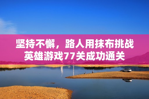 坚持不懈，路人用抹布挑战英雄游戏77关成功通关