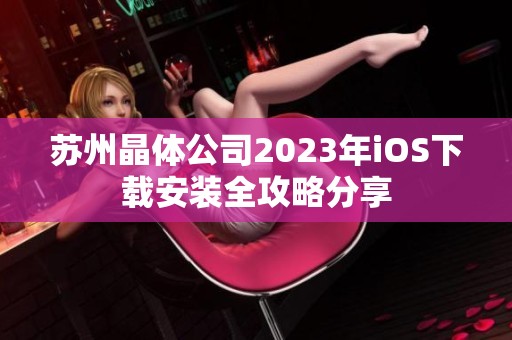 苏州晶体公司2023年iOS下载安装全攻略分享