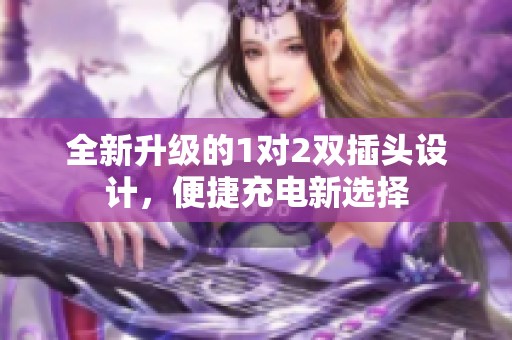 全新升级的1对2双插头设计，便捷充电新选择