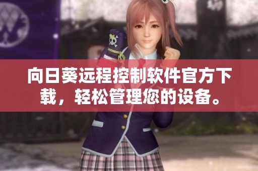 向日葵远程控制软件官方下载，轻松管理您的设备。