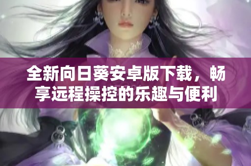 全新向日葵安卓版下载，畅享远程操控的乐趣与便利