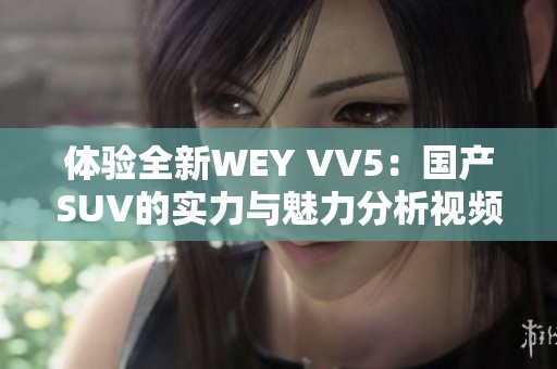 体验全新WEY VV5：国产SUV的实力与魅力分析视频