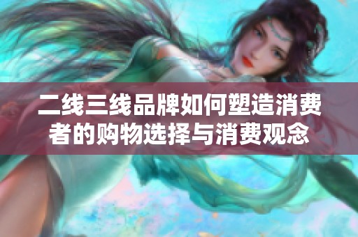 二线三线品牌如何塑造消费者的购物选择与消费观念