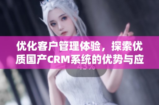 优化客户管理体验，探索优质国产CRM系统的优势与应用