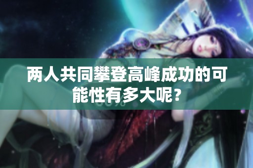 两人共同攀登高峰成功的可能性有多大呢？