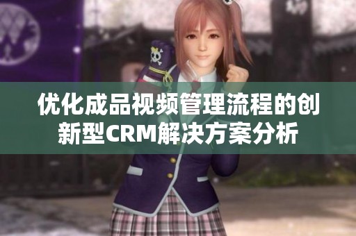 优化成品视频管理流程的创新型CRM解决方案分析
