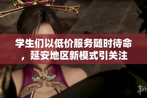 学生们以低价服务随时待命，延安地区新模式引关注
